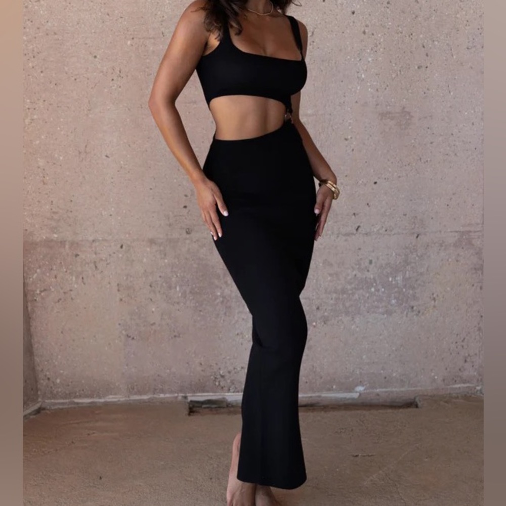 JLux Label Noir Time After Time Dress
